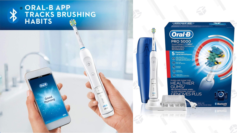 Oral B Pro 5000 Bluetooth Toothbrush | $55 | Amazon | Promo code 20ORALBNOV1 + $15 clippable coupon.